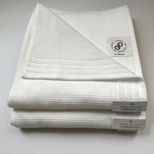 🎁2PC Hotel Balfour Bath Towel Set - Cotton - Oversized Bath Towels - White